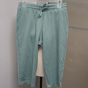 Icyzone Size M Green Capri Sweatpants